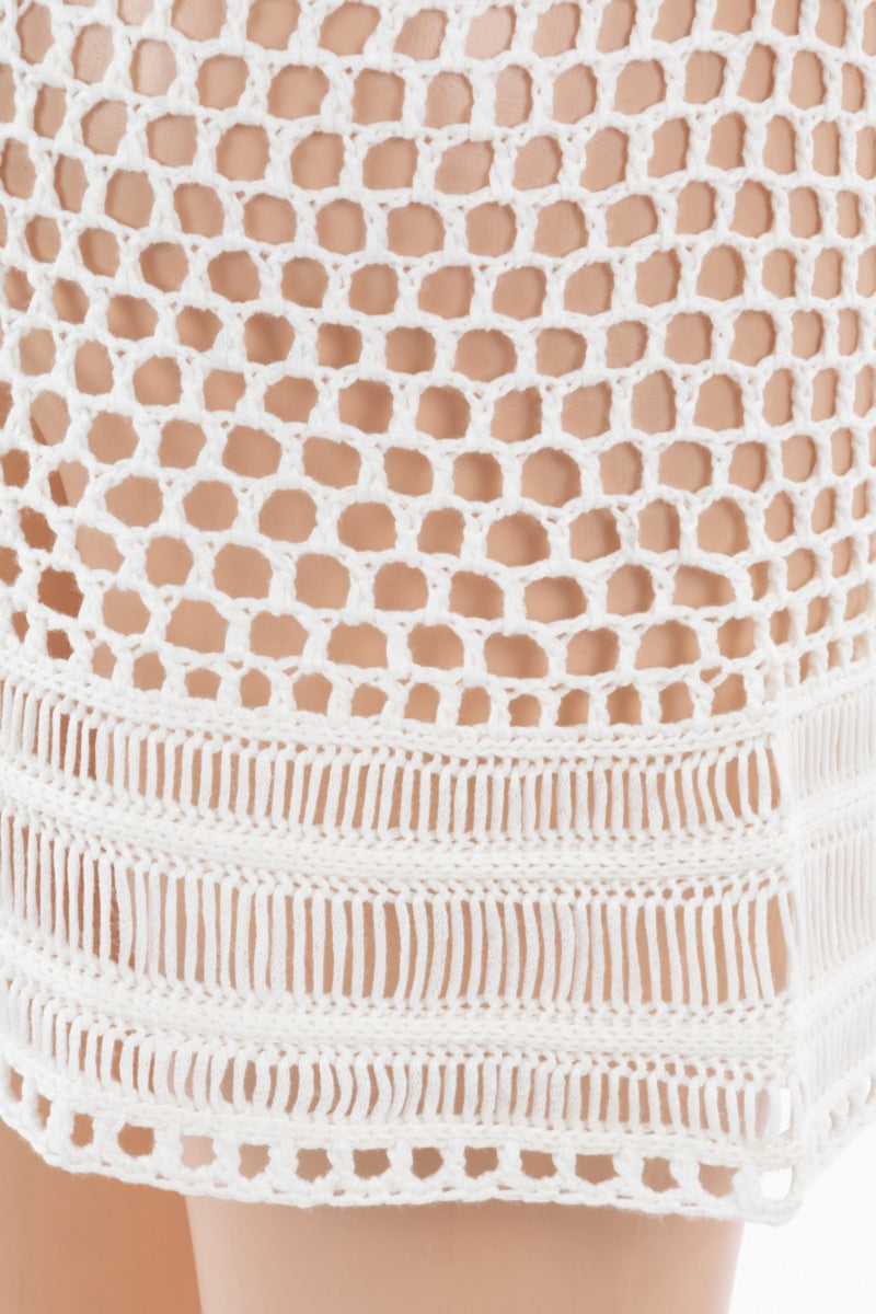 Alissa White Crochet Beach Dress